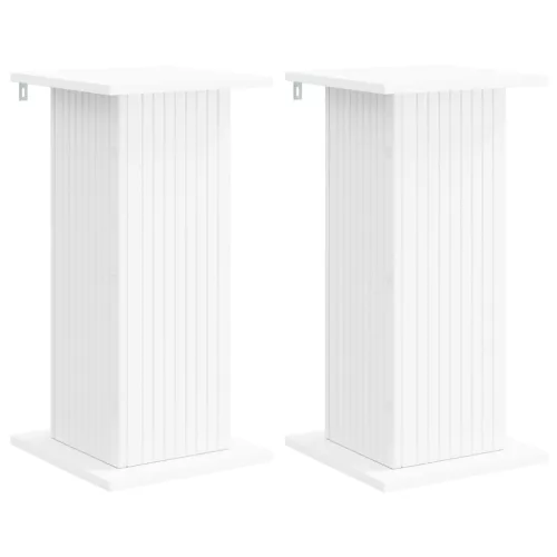  Növényállvány 2 pcs Fehér 30,5 x 30 x 60,5 cm Szerelt Fa
