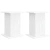  Növényállvány 2 pcs Fehér 30,5 x 30 x 43 cm Szerelt Fa