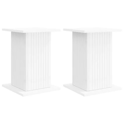  Növényállvány 2 pcs Fehér 30,5 x 30 x 43 cm Szerelt Fa