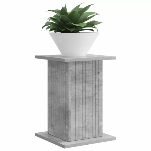  Növényállvány Betonszürke 30,5 x 30 x 43 cm Szerelt Fa