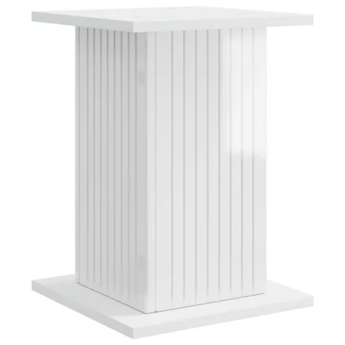 Növényállvány 2 pcs Magasfényű Fehér 30,5 x 30 x 43 cm