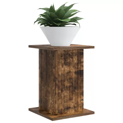  Növényállvány 2 pcs Füstös Tölgy 30,5 x 30 x 43 cm Szerelt Fa