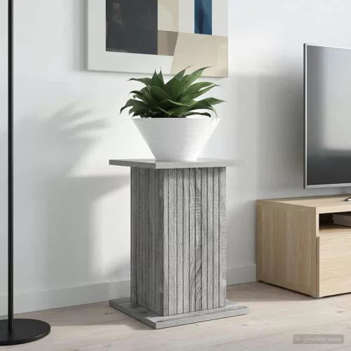  Növényállvány 2 pcs Szürke Sonoma 30,5 x 30 x 43 cm Szerelt Fa