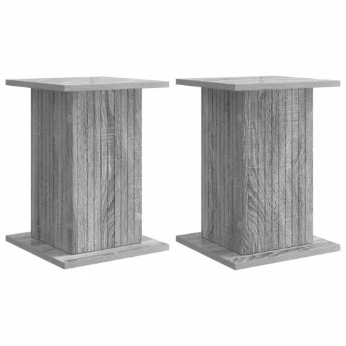  Növényállvány 2 pcs Szürke Sonoma 30,5 x 30 x 43 cm Szerelt Fa