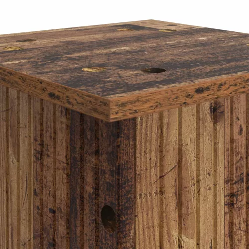  Növényállvány 2 pcs Antik Fa 30,5 x 30 x 43 cm Szerelt Fa