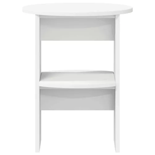  Oldalsó szekrény 2 pcs Fehér Ø40 x 50 cm Mérnöki fa