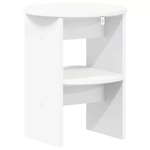  Oldalsó szekrény 2 pcs Fehér Ø40 x 50 cm Mérnöki fa