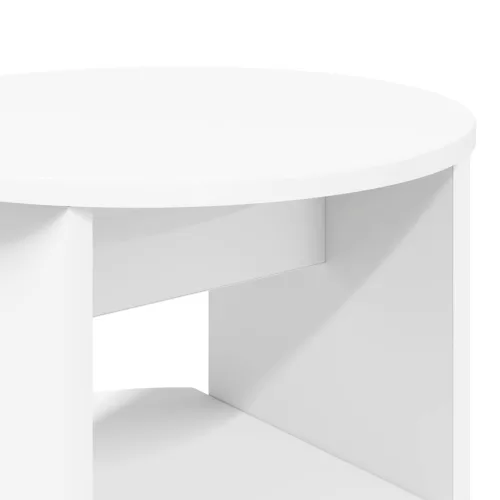  Oldalsó szekrény 2 pcs Fehér Ø40 x 50 cm Mérnöki fa