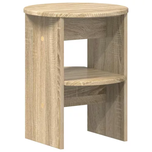  Oldalsó szekrény 2 pcs Sonoma tölgy Ø40 x 50 cm Mérnöki fa
