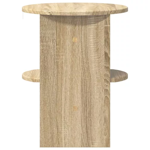  Oldalsó szekrény 2 pcs Sonoma tölgy Ø40 x 50 cm Mérnöki fa