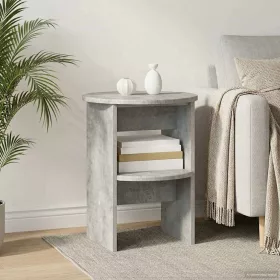  Oldalsó szekrény Beton Szürke Ø40 x 50 cm Mérnöki fa