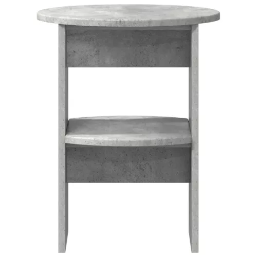  Oldalsó szekrény 2 pcs Beton Szürke Ø40 x 50 cm Mérnöki fa