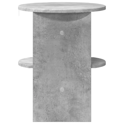  Oldalsó szekrény 2 pcs Beton Szürke Ø40 x 50 cm Mérnöki fa