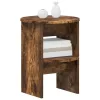  Oldalsó szekrény 2 pcs Füstölt Tölgy Ø40 x 50 cm Mérnöki fa