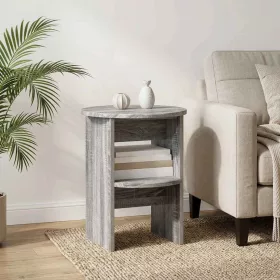  Oldalsó szekrény Szürke Sonoma Ø40 x 50 cm Mérnöki fa