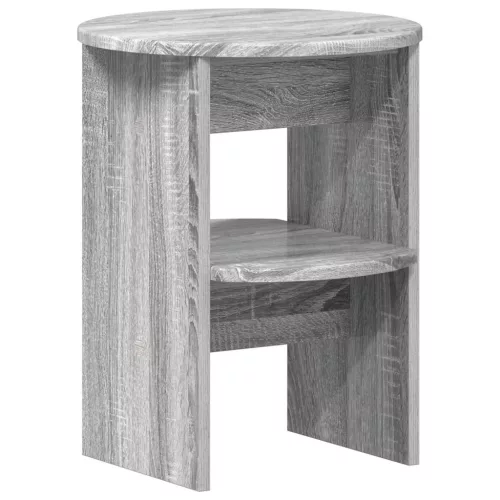  Oldalsó szekrény 2 pcs Szürke Sonoma Ø40 x 50 cm Mérnöki fa