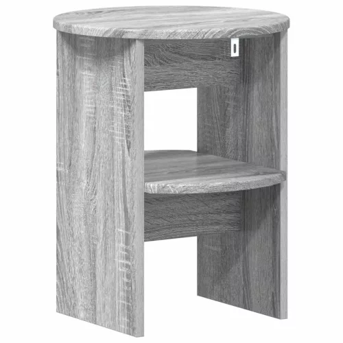  Oldalsó szekrény 2 pcs Szürke Sonoma Ø40 x 50 cm Mérnöki fa