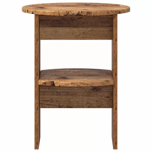  Oldalsó szekrény 2 pcs Öreg fa Ø40 x 50 cm Mérnöki fa