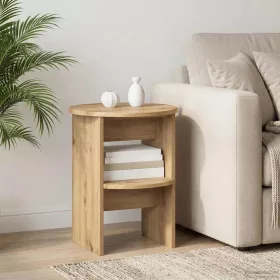    Oldalsó szekrény Kézműves Tölgy Ø40 x 50 cm Mérnöki fa