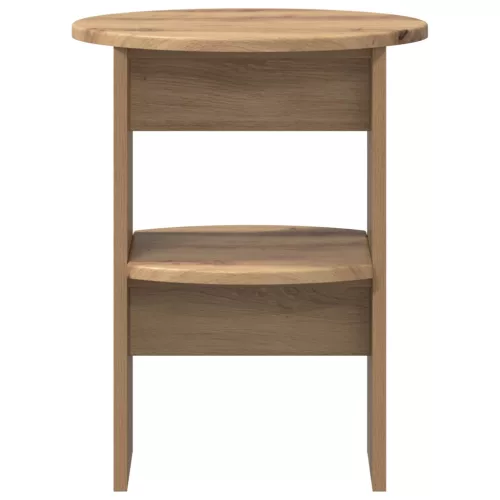  Oldalsó szekrény 2 pcs Kézműves Tölgy Ø40 x 50 cm Mérnöki fa