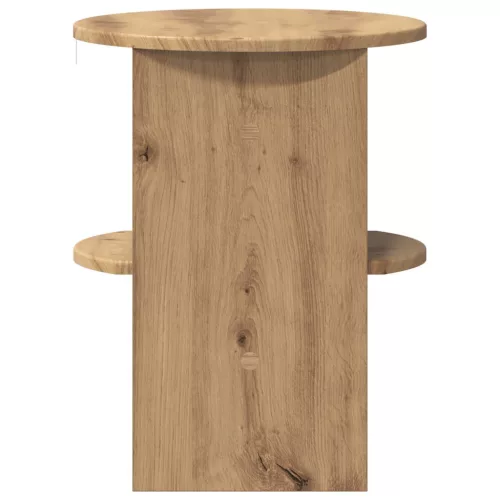  Oldalsó szekrény 2 pcs Kézműves Tölgy Ø40 x 50 cm Mérnöki fa