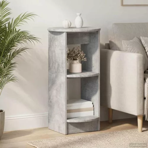  Oldalsó szekrény Beton Szürke Mérnöki fa