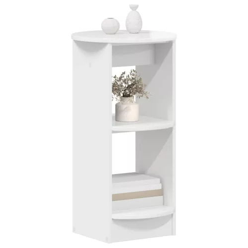  Oldalsó szekrény Magasfényű Fehér Mérnöki fa