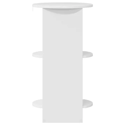  Oldalsó szekrény Magasfényű Fehér Mérnöki fa