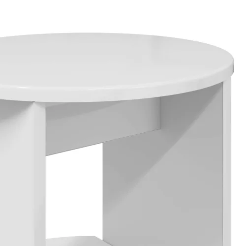  Oldalsó szekrény Magasfényű Fehér Mérnöki fa