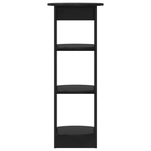  Oldalsó szekrény Fekete 40 x 40 x 100 cm Mérnöki fa