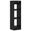  Oldalsó szekrény Fekete 40 x 40 x 100 cm Mérnöki fa