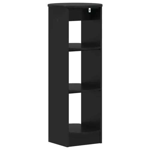  Oldalsó szekrény Fekete 40 x 40 x 100 cm Mérnöki fa