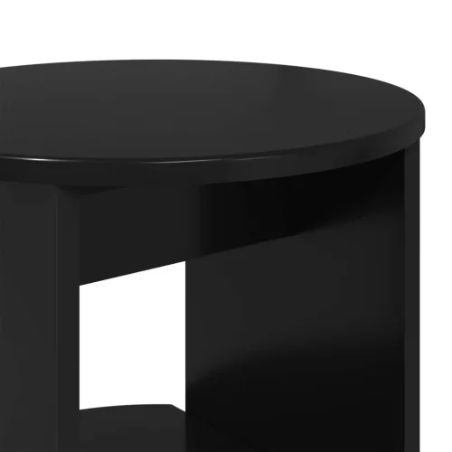  Oldalsó szekrény Fekete 40 x 40 x 100 cm Mérnöki fa