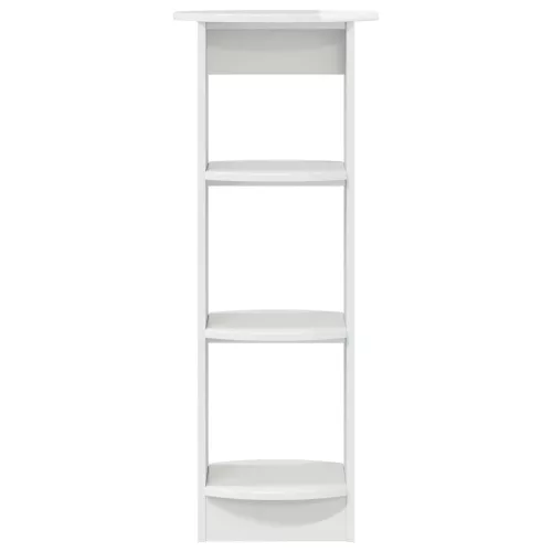  Oldalsó szekrény Magasfényű Fehér 40 x 40 x 100 cm Mérnöki fa