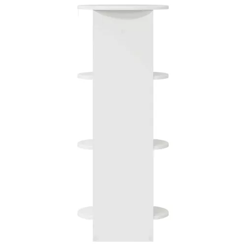  Oldalsó szekrény Magasfényű Fehér 40 x 40 x 100 cm Mérnöki fa