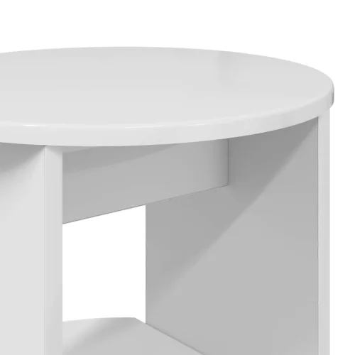  Oldalsó szekrény Magasfényű Fehér 40 x 40 x 100 cm Mérnöki fa