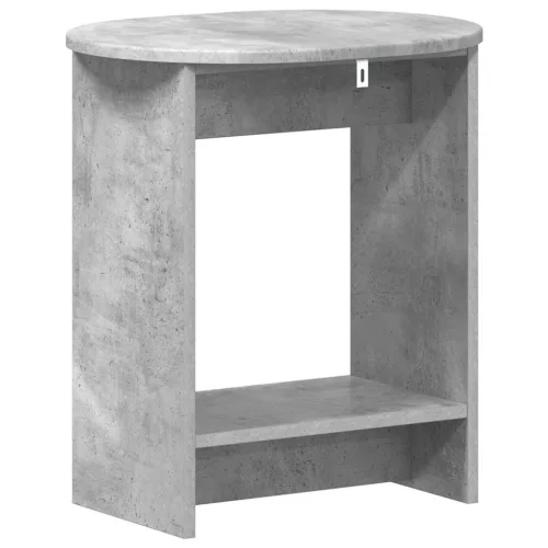  Oldal asztal Beton Szürke 50 x 39,5 x 55 cm Mérnöki fa