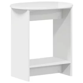    Oldal asztal Magasfényű Fehér 50 x 39,5 x 55 cm Mérnöki fa