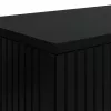  Konzolasztal Csíkos Fekete 101 x 29 x 74 cm Mérnöki fa