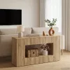  Konzolasztal Csíkos Sonoma tölgy 101 x 29 x 74 cm Mérnöki fa