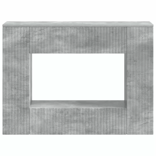  Konzolasztal Csíkos Beton Szürke 101 x 29 x 74 cm Mérnöki fa