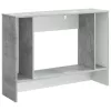  Konzolasztal Csíkos Beton Szürke 101 x 29 x 74 cm Mérnöki fa