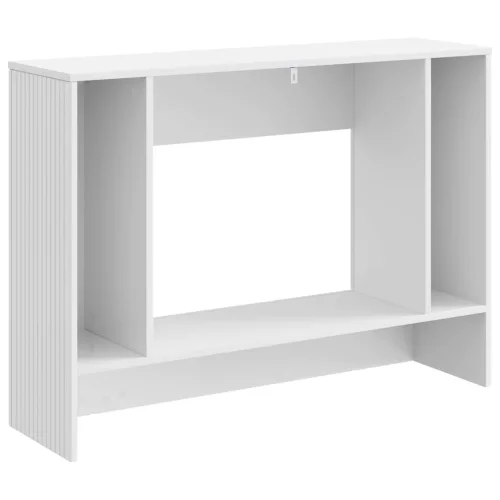  Konzolasztal Magasfényű Fehér 101 x 29 x 74 cm Mérnöki fa