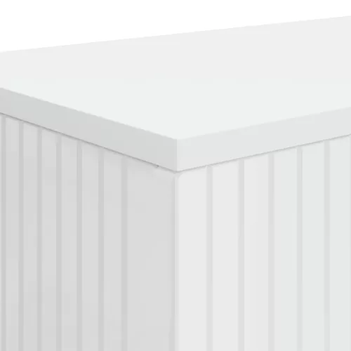  Konzolasztal Magasfényű Fehér 101 x 29 x 74 cm Mérnöki fa