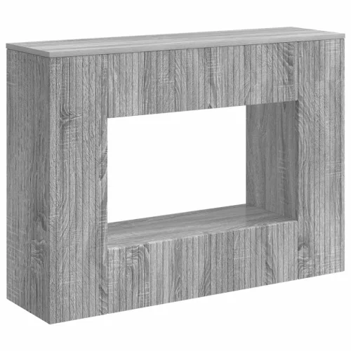  Konzolasztal Csíkos Szürke Sonoma 101 x 29 x 74 cm Mérnöki fa