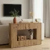  Konzolasztal Csíkos Kézműves Tölgy 101 x 29 x 74 cm Mérnöki fa