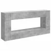  Konzolasztal Csíkos Beton Szürke 155 x 29 x 74 cm Mérnöki fa