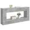  Konzolasztal Csíkos Beton Szürke 155 x 29 x 74 cm Mérnöki fa