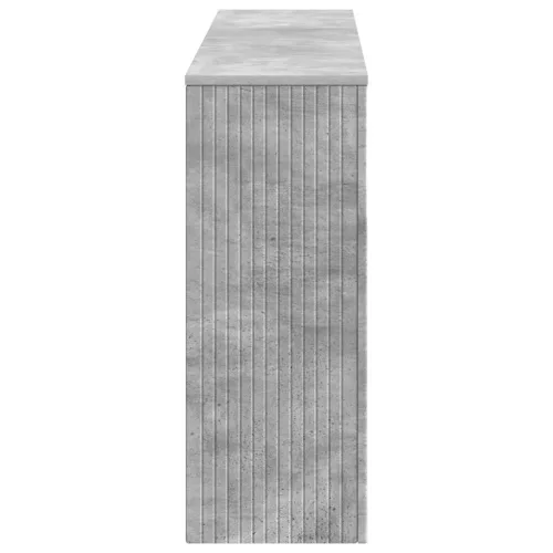  Konzolasztal Csíkos Beton Szürke 155 x 29 x 74 cm Mérnöki fa