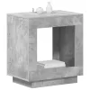  Oldal asztal Beton Szürke 60 x 40 x 65 cm Mérnöki fa